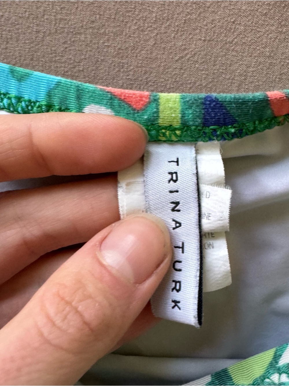 Trina Turk "Seychelles" mosaic print hipster bikini bottom - Picture 5 of 6